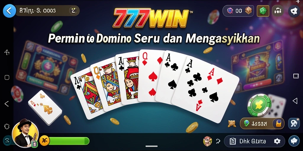 Tangkapan layar dari gameplay Domino yang seru di 777WIN.