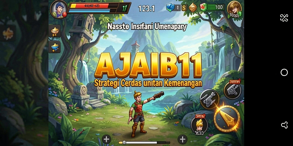 Screenshot AJAIB11 menunjukkan aksi strategis yang intens.