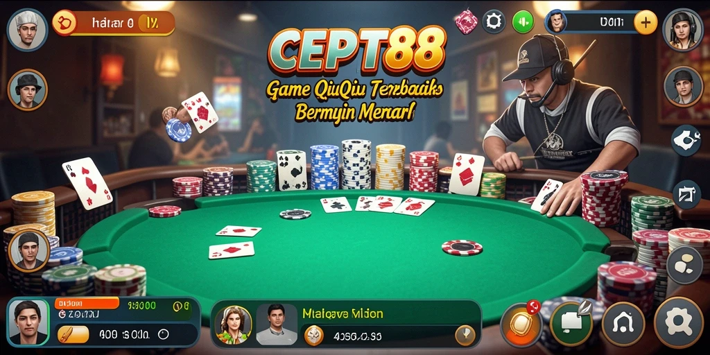 Tampilan gameplay seru QiuQiu di CEPAT88.