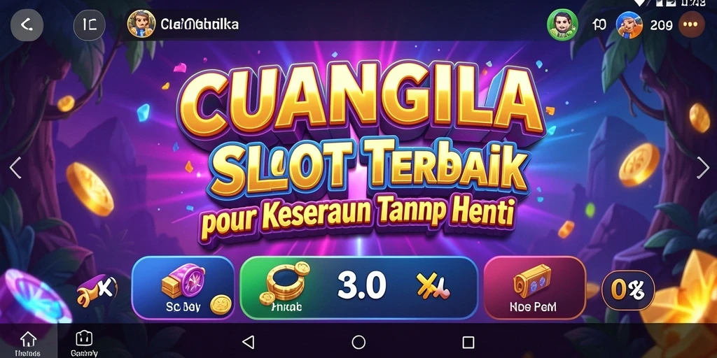 Screenshot gameplay Slot CUANGILA yang menampilkan grafik menarik.