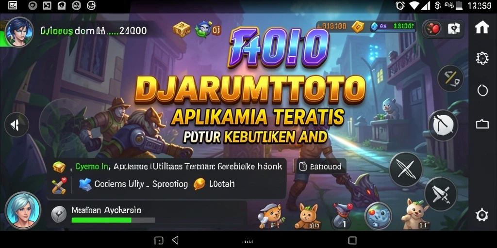 Tampilan antarmuka DJARUMTOTO yang menarik dan intuitif untuk pengguna.