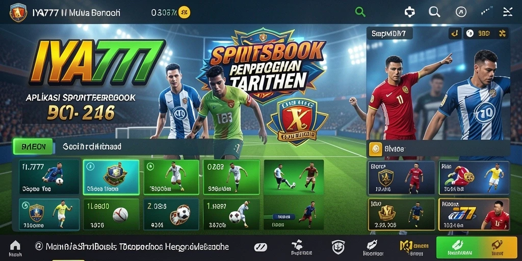 Tampilan utama gameplay IYA777 saat pengguna memasang taruhan olahraga.