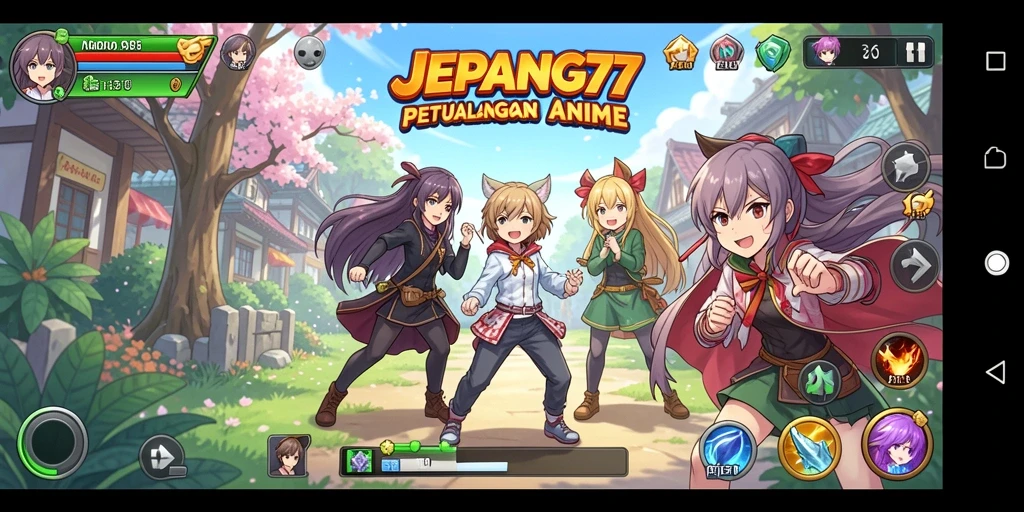 Gameplay seru dan grafis menakjubkan di JEPANG77.