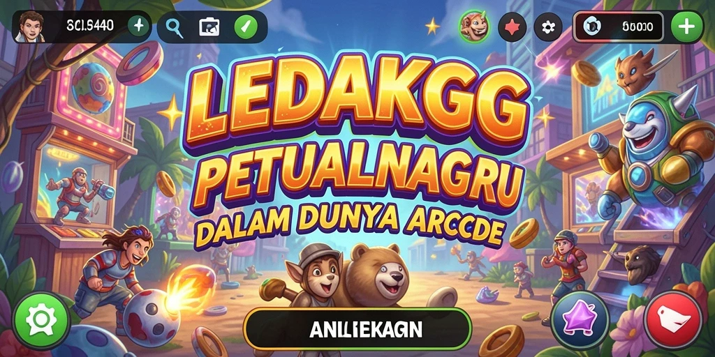 Tampilan gameplay LEDAKGG yang penuh aksi dan tantangan seru.