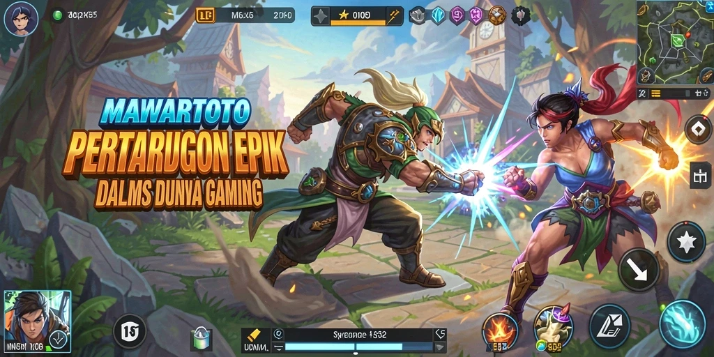 Screenshot menunjukkan pertarungan seru dalam MAWARTOTO.