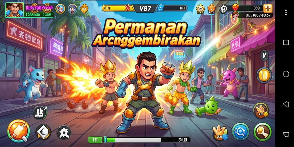 Gameplay V87 yang menarik dan penuh tantangan.