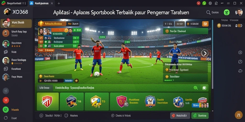 Tampilan menarik dari gameplay aplikasi Sportsbook XO368.