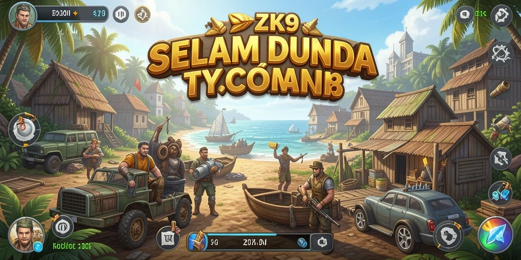 Screenshot ZK9 menunjukkan keseruan bermain Tycoon yang mendalam.